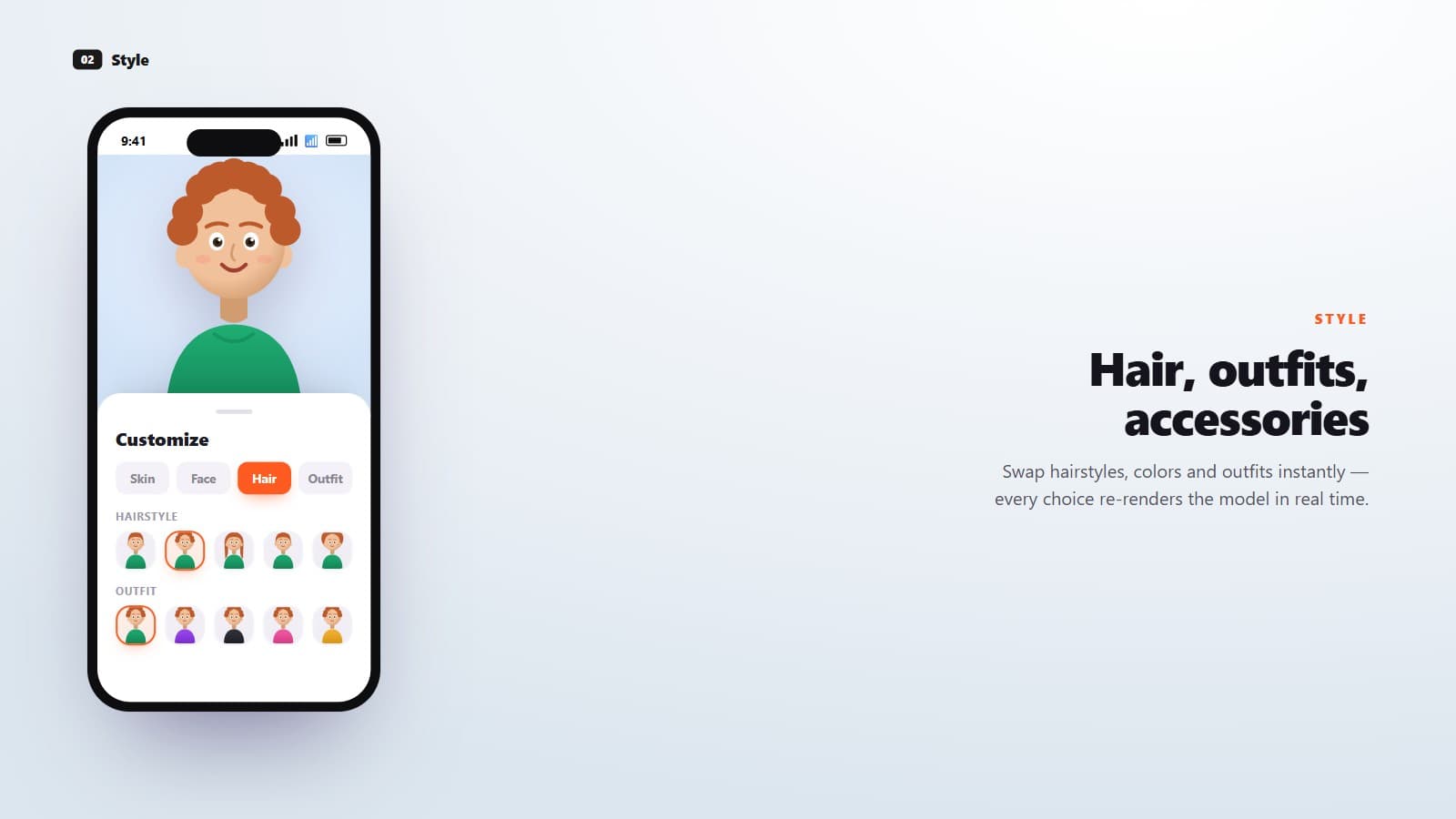 Flutter 3D Avatar Creator visual 2