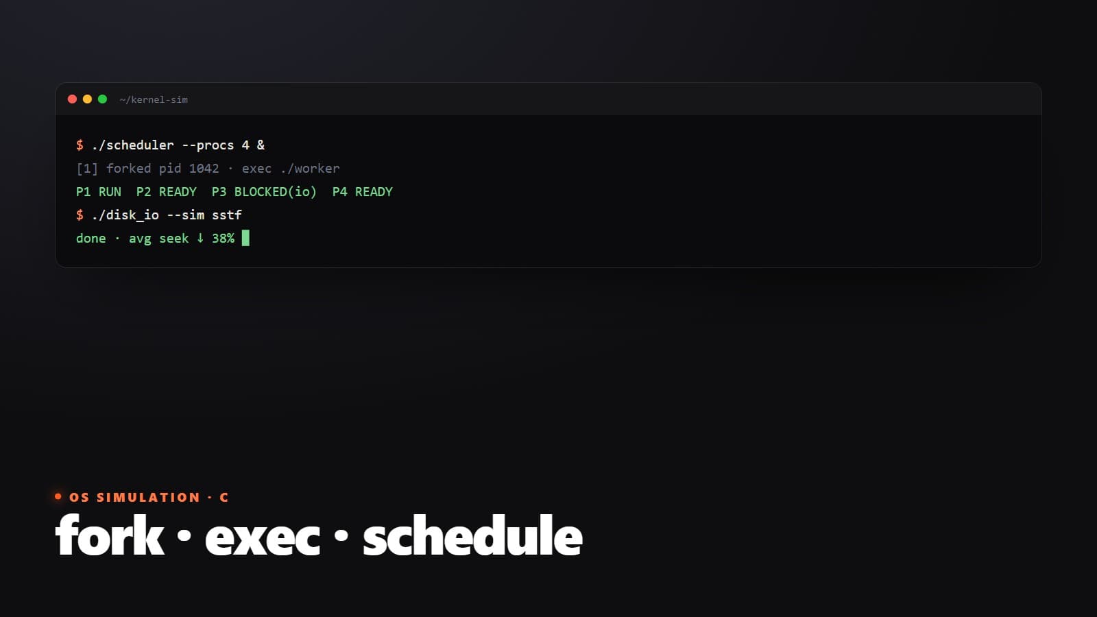 Unix Simulations